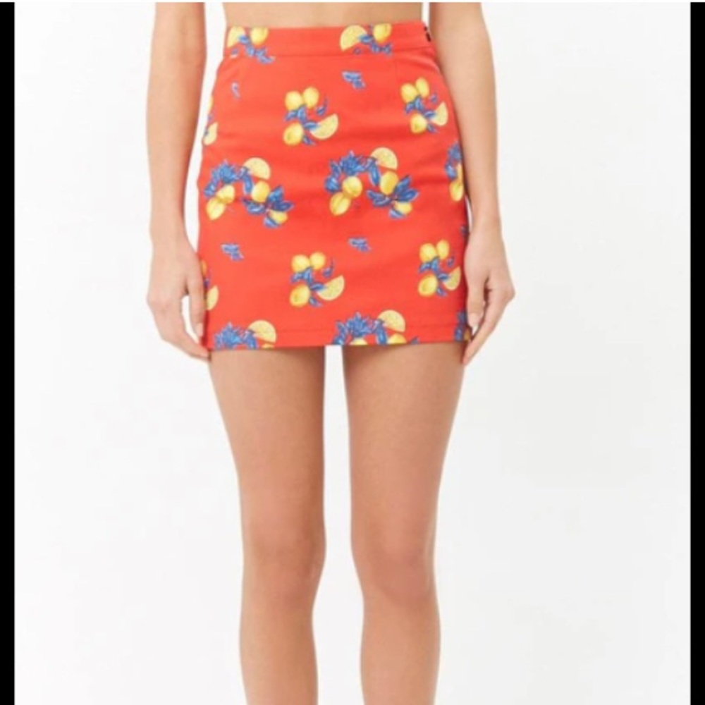 Forever 21 Lemon Skirt